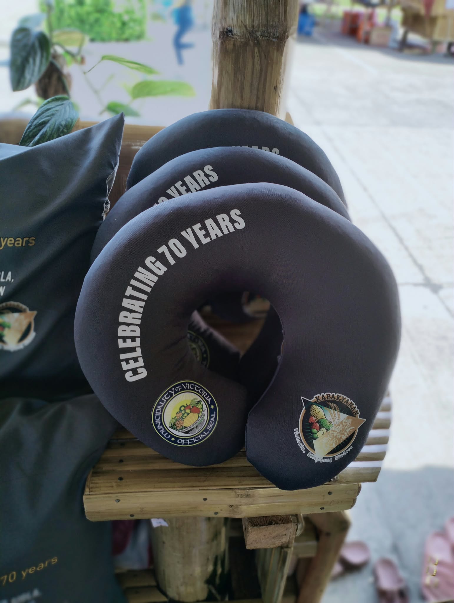 Neck support cushions
